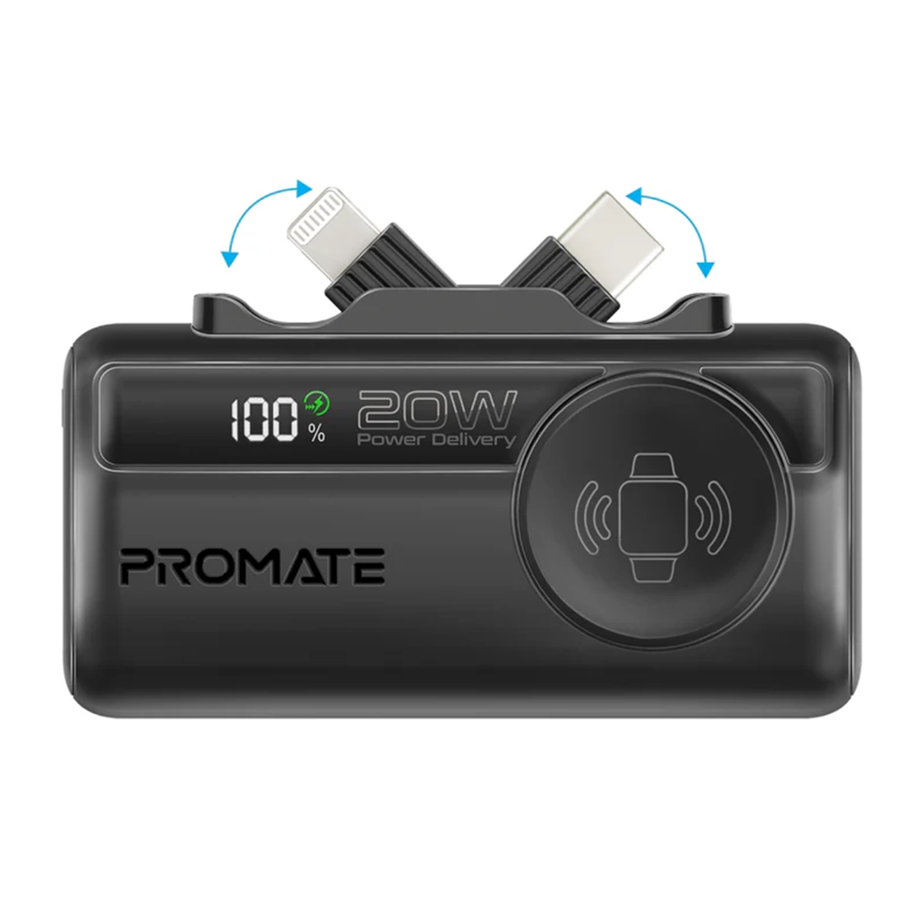 Promate PowerUp-Trio Ultra-Compact Fast Charging Power Bank Promate PowerUp-Trio Ultra-Compact Fast Charging Power Bank